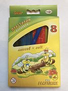 Пластилин восковой 8 цветов Пчёлка