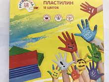 Пластилин Рисовашка 12 цветов