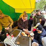 Солдатская каша в парке Беличий