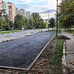 На прошлом месте остановки у пушек, видимо, делают парковку.