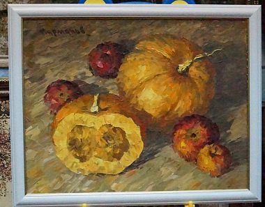 "Тыквы" масло художник С. Карманов