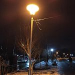 От веса / натяжения кабеля ломается столб в парке