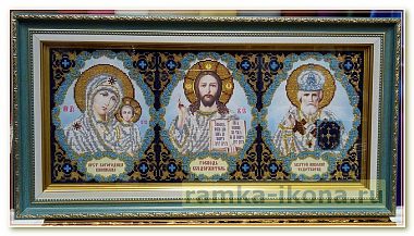 Икона вышитая бисером 