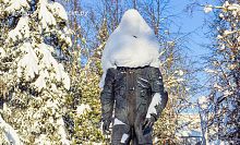 Когда так морозно, что даже памятники кутаются с головой