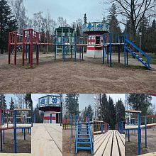 Закончились работы по ремонту детской игровой площадки в городском парке