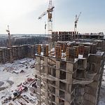 Небольшой полёт над ещё строящимся районом Связистов