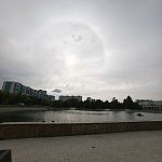 Запечатлели сегодня довольно редкое явление - гало очень красиво!