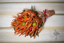 Мужской букет из гигантских раков.