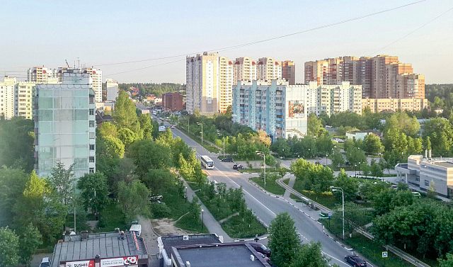 Краснознаменск с высоты