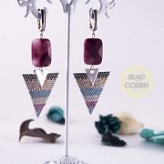 Серьги "Raspberry day"