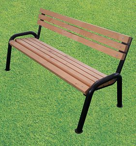 Скамья садовая Классика со спинкой