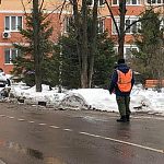 Уборка снега на ул. Парковая