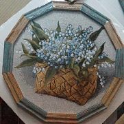 Корзина с ландышами б (42Х34), 3372-A-C3, 12-граней