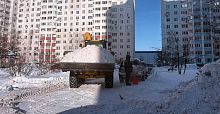 Уборка снега на ул. Связистов