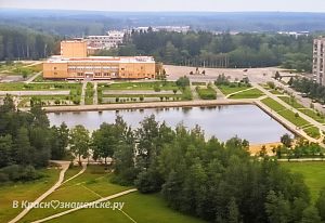 Вид на городское озеро