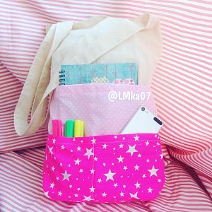 Текстильная сумка с 3 карманами