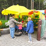Праздничная торговля в парке
