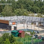 Строительство торгового центра в районе Строителей продолжается