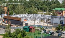 Строительство торгового центра в районе Строителей продолжается