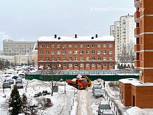 Жители Победы 28 радуйтесь, наконец-то, приехал трактор для уборки снега!