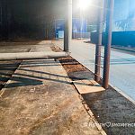 Осторожнее на велах у лыжной трассы