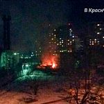 Пожар около котельной