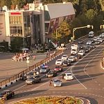 Авария на круговом движении