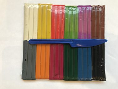 Пластилин восковой 12 цветов Пчёлка