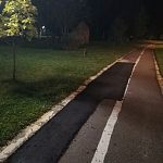 Ремонт велодорожек в парке — Краснознаменск