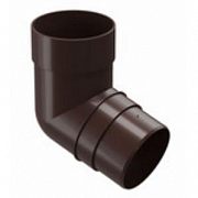 Колено трубы Docke Premium пластиковое d85мм 72° (шоколад/каштан/гранат/пломбир)