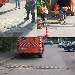 Установлены "лежачие полицейские"  во дворе Победы 22