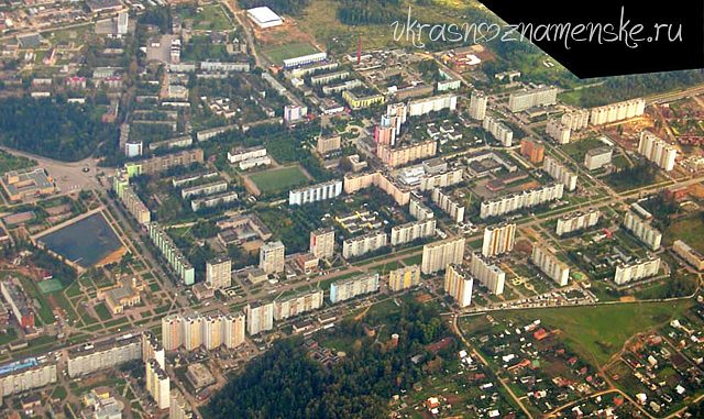 Краснознаменск вид сверху