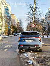 Автомобиль сбил столб на пересечении ул.Победа и ул. Краснознамённая