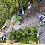 Напротив Ул.Победы 7 начались работы по обустройству тротуара и ремонту асфальтового покрытия во дворе