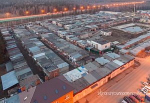 Гаражи, вид сверху