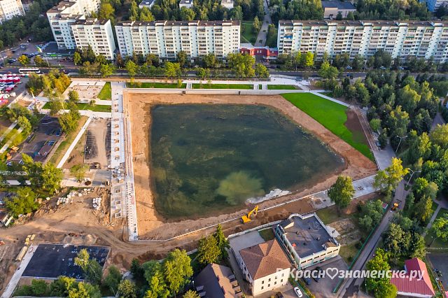Краснознаменск с высоты