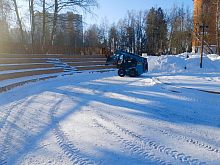 Уборка снега в парках