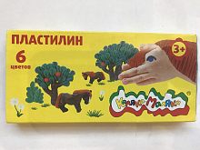 Пластилин 6 цветов Каляка-Маляка