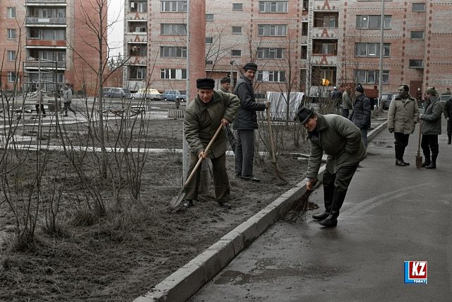 Как проходил субботник более 30 лет назад в Красно