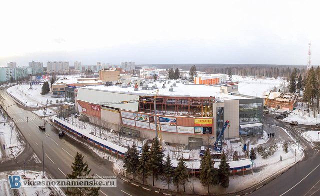 Реконструкция ТЦ Звёздный, вид сверху
