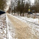 На ул. Октябрьская вновь появилась пешеходная дорожка