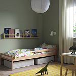 Продам кровать IKEA, 77x165 см, бук, 2500 руб — Краснознаменск