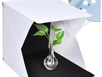Фотобокс с LED-подсветкой 40x40 5 цветных фонов