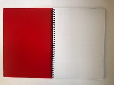 Тетрадь формат А-4 цвет красный 80 листов