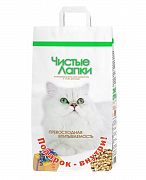 Древесный впитывающий наполнитель Чистые Лапки 12л.