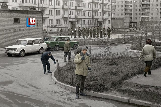 Как проходил субботник более 30 лет назад в Красно