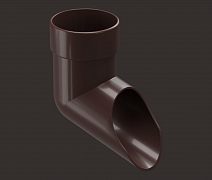 Колено стока Docke LUX пластиковое d100мм (шоколад/графит/пломбир)