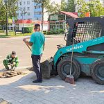 Замена тактильной плитки в центре города