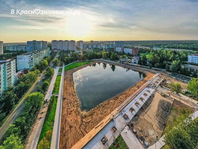 Краснознаменск с высоты