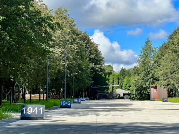 Краснознаменск под сладкой ватой облаков